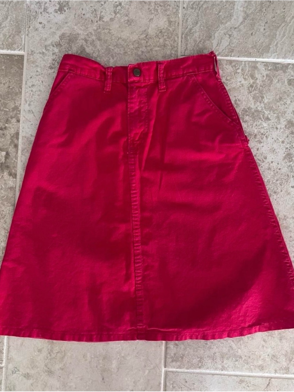 VTG Oshkosh Cherry Red A-Line Girls' Skirt, Size 5